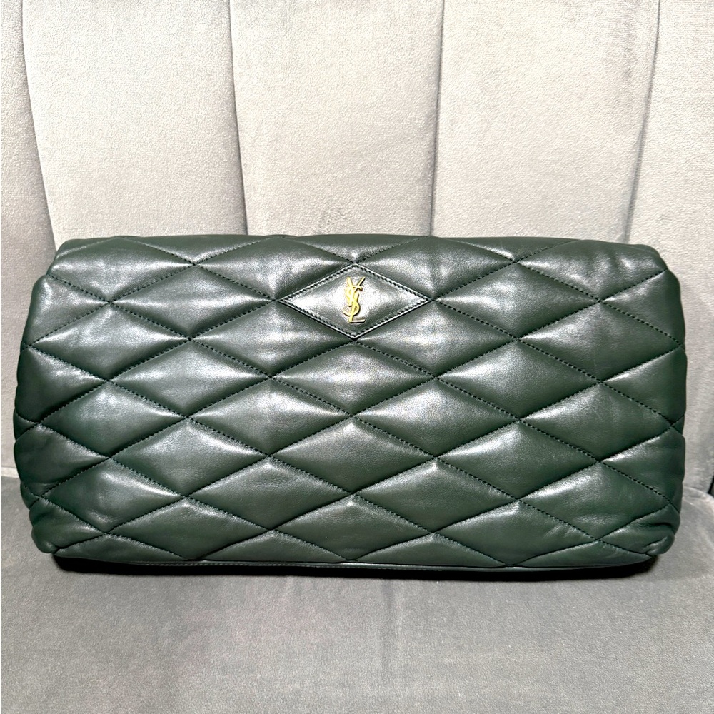 100% Authentic YSL Sade Puffer Envelope Clutch